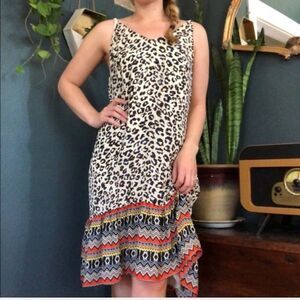 Cabi Safari dress Leopard print dress